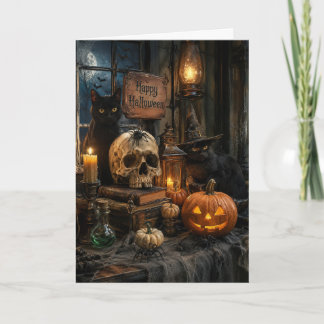 Prettige Halloween-wenskaart Aankondiging