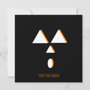 Prettige Halloween wenskaart Plezierige pompoen Bedankkaart