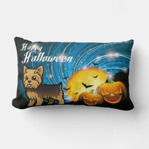 Prettige Halloween Yorkie Kussen