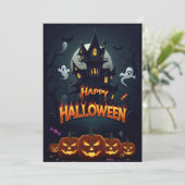 Prettige Halloweenkaart Kaart (Staand voorkant)