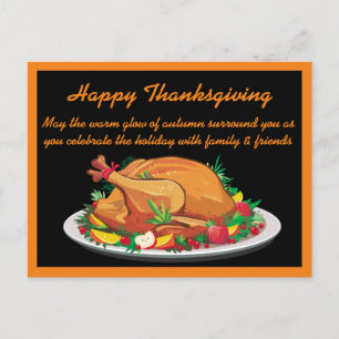Prettige Hartverwarmende Thanksgiving Groet Briefkaart