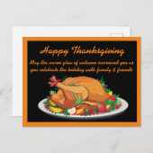 Prettige Hartverwarmende Thanksgiving Groet Briefkaart (Voorkant / Achterkant)