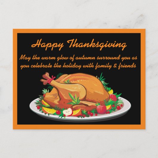 Prettige Hartverwarmende Thanksgiving Groet Briefkaart (Voorkant)