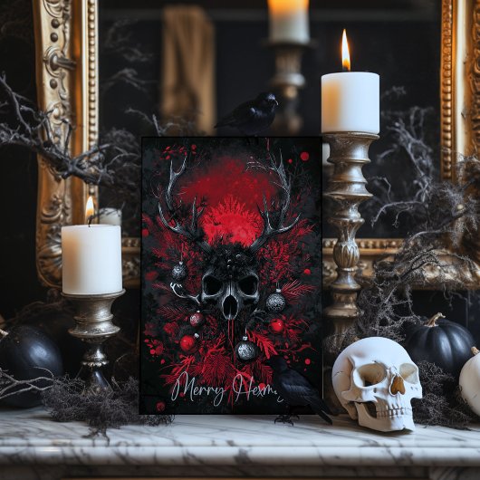 Prettige heksenkerst Kerstkaart Bedankkaart