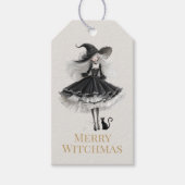 Prettige Heksenmis – Gotische Heks Cadeautag Cadeaulabel (Voorkant)
