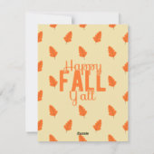 Prettige Herfst Allemaal Feestdagenkaart (Achterkant)