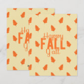 Prettige Herfst Allemaal Feestdagenkaart (Voorkant / Achterkant)