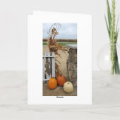 Prettige herfst allemaal, herfstsegen herfstpompoe kaart (Achterkant)