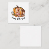 Prettige Herfst, allemaal Pompoen Laarzen Notitiekaartje (Voorkant / Achterkant)