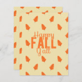 Prettige Herfst Allen Feestdagenkaart (Voorkant / Achterkant)