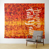 Prettige Herfst Allen Herfstblad Party Achtergrond Wandkleed (In Situ (horizontaal))