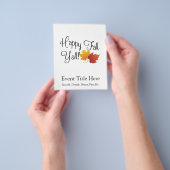 Prettige herfst, het is herfst, geen Halloween-oog Flyer (Hand)