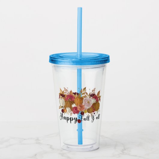 Prettige herfst iedereen acryl drinkbeker (Voorkant)