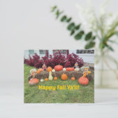 Prettige herfst iedereen! briefkaart (Staand voorkant)