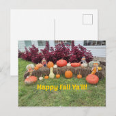 Prettige herfst iedereen! briefkaart (Voorkant / Achterkant)