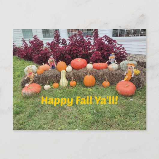 Prettige herfst iedereen! briefkaart (Voorkant)