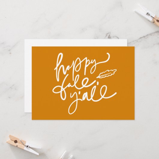 Prettige herfst iedereen kaart (Voorkant / Achterkant in situ)