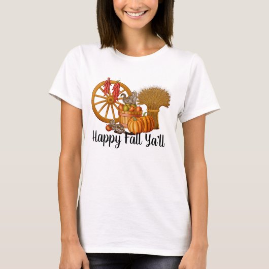Prettige herfst iedereen t-shirt (Voorkant)