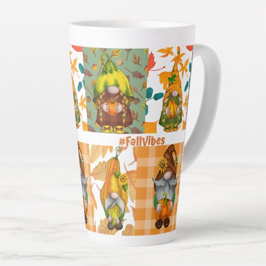 prettige herfst latte mok (Rechterhoek)