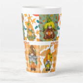 prettige herfst latte mok (Voorkant)