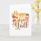 Prettige herfst voor jullie allemaal kaart (Gele Bloem)