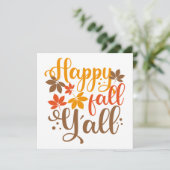 Prettige herfst voor jullie allemaal kaart (Staand voorkant)