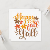 Prettige herfst voor jullie allemaal kaart (Voorkant / Achterkant in situ)