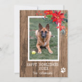 Prettige Howliday-hond foto (Voorkant)
