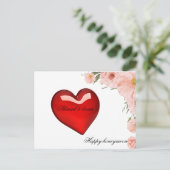 prettige huwelijksreis briefkaart (Staand voorkant)