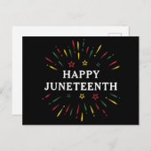 Prettige Juneteenth Vier de zwarte onafhankelijkhe Briefkaart (Voorkant / Achterkant)