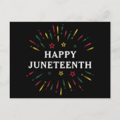 Prettige Juneteenth Vier de zwarte onafhankelijkhe Briefkaart (Voorkant)