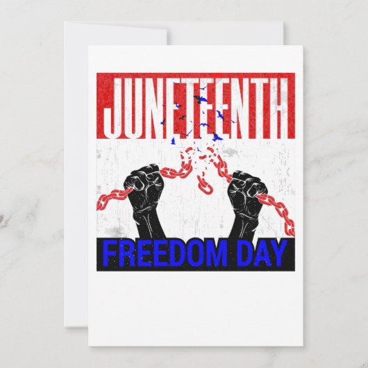 prettige juneteenth vrijheid afro-amerikaanse fees kaart (Voorkant)