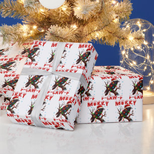Prettige K-Kwa-Kraai Kerstman, K-KWA-K Grappige Ke Cadeaupapier