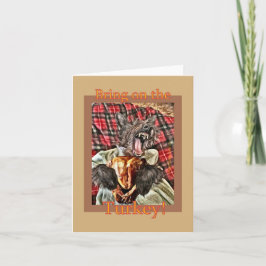 Prettige kalkoendag kaart