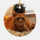 Prettige kat keramisch ornament (Achterkant)