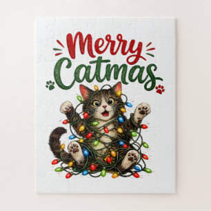 Prettige Kattenkerst Moppige Katten Kerstboom Lich Legpuzzel