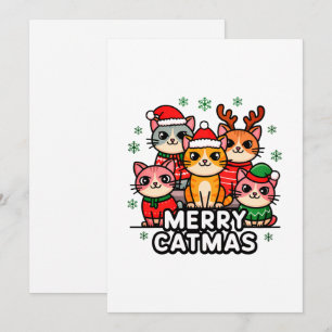 Prettige Kattenkerst Moppige Kerstkaart