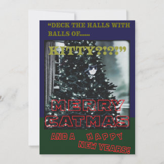 Prettige Kattmas Feestdagenkaart