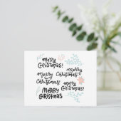 Prettige kerst briefkaart (Staand voorkant)