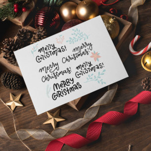 Prettige kerst briefkaart