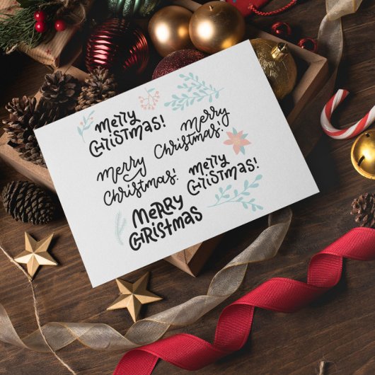Prettige kerst briefkaart