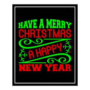 Prettige kerst Een gelukkig nieuwjaar-34635 Perfect Poster