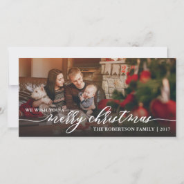 Prettige kerst fotokaart, fijne feestdagen feestdagenkaart
