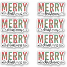 Prettige kerst gelukkige post cadeau decoratiepakk