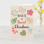 Prettige Kerst Groetkaart Kaart (Gele Bloem)