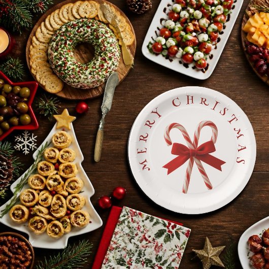 Prettige Kerst Kerststokken Papieren Bordje