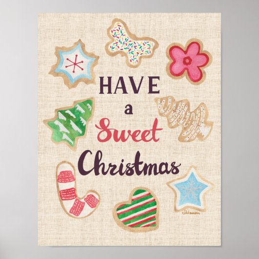 Prettige Kerst Kunstprint Poster (Voorkant)