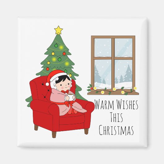 Prettige kerst – magneet (Voorkant)