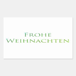 Prettige Kerst RECTANGLE KERST Sticker