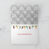 Prettige kerst sneeuwvlokken kaart (Binnen)